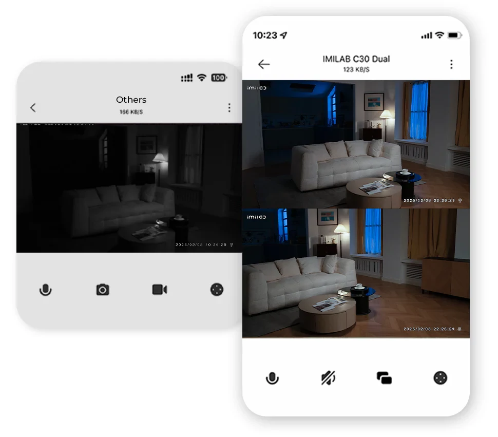 Imilab C30 Dual 3K+3K okos WiFi biztonsági kamera