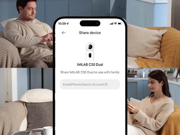 Imilab C30 Dual 3K+3K okos WiFi biztonsági kamera