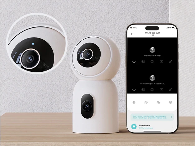 Imilab C30 Dual 3K+3K okos WiFi biztonsági kamera