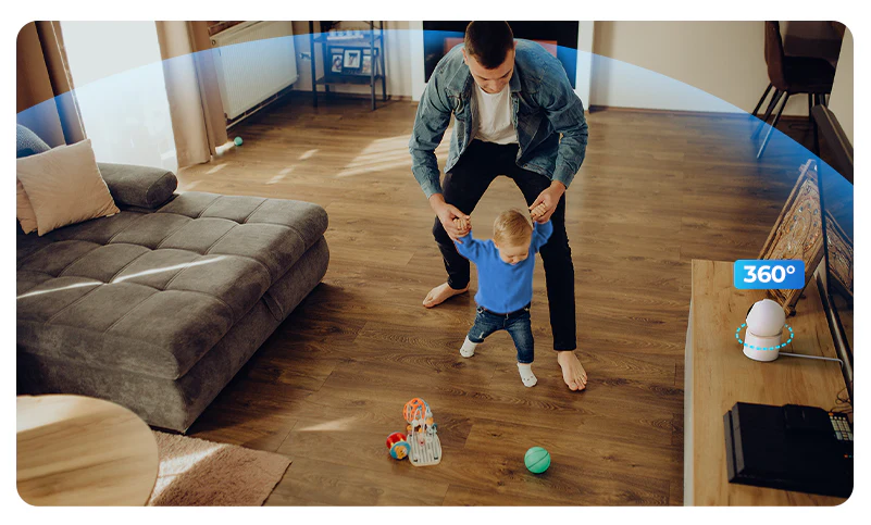 Imilab C40 4K okos WiFi biztonsági kamera + hálózati adapter